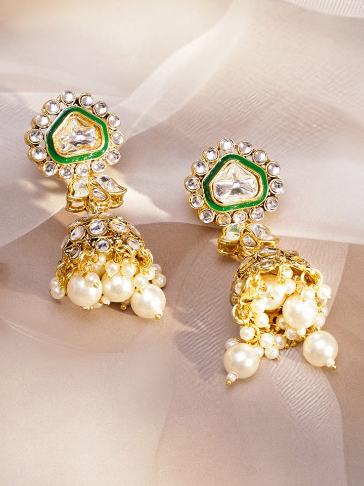 Green Symphony Kundan Necklace Set Jewellery Set