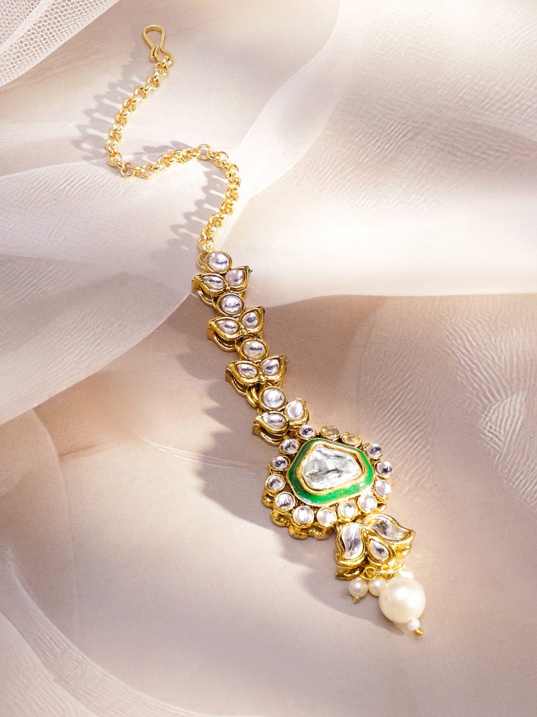 Green Symphony Kundan Necklace Set Jewellery Set