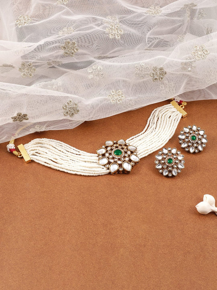 Heirloom Glow Green Choker Set Jewellery Set