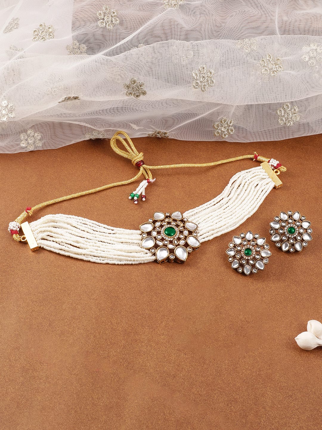 Heirloom Glow Green Choker Set Jewellery Set