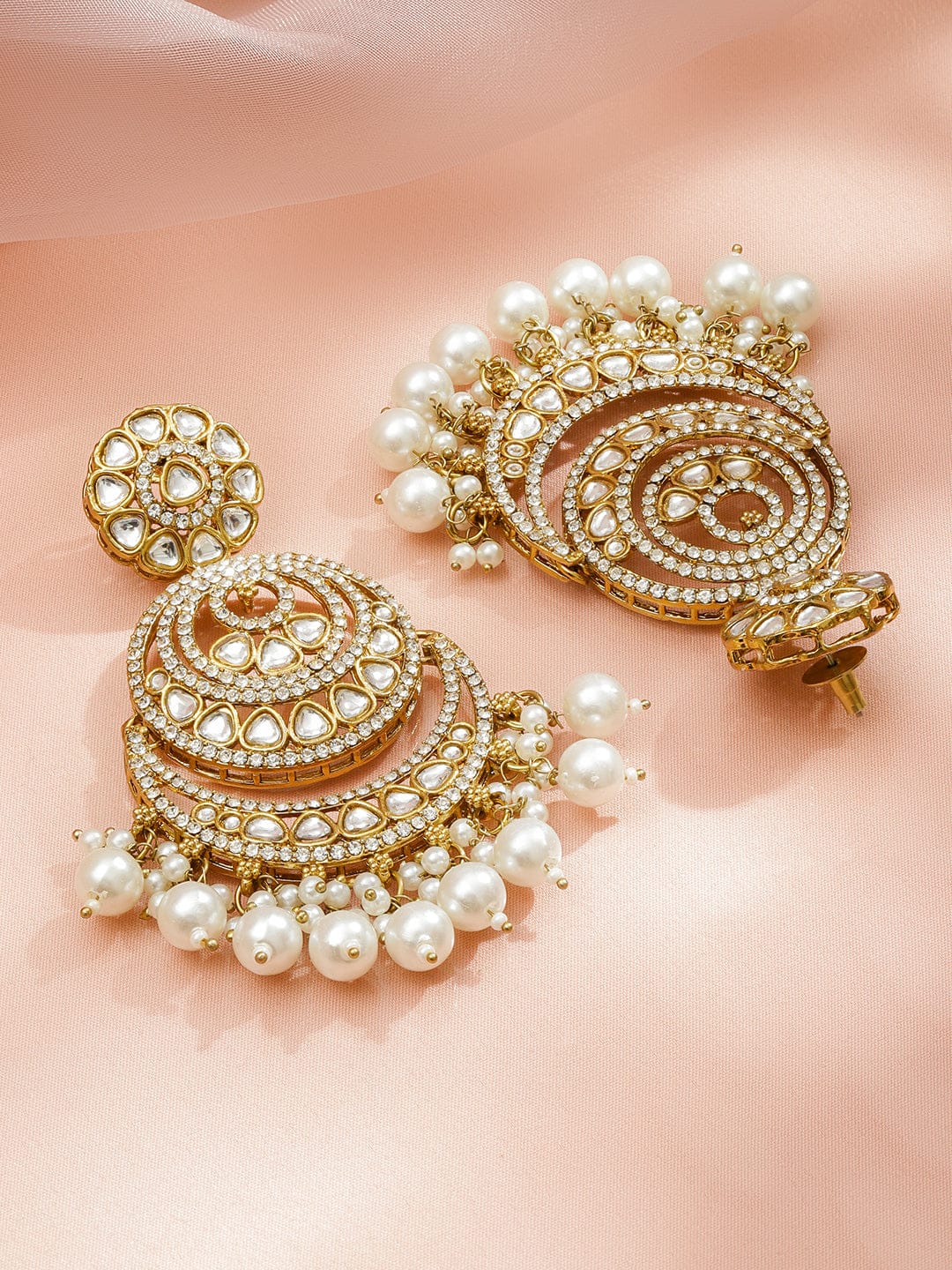 Heritage Charm American Diamond Zirconia & Kundan Earrings Earrings