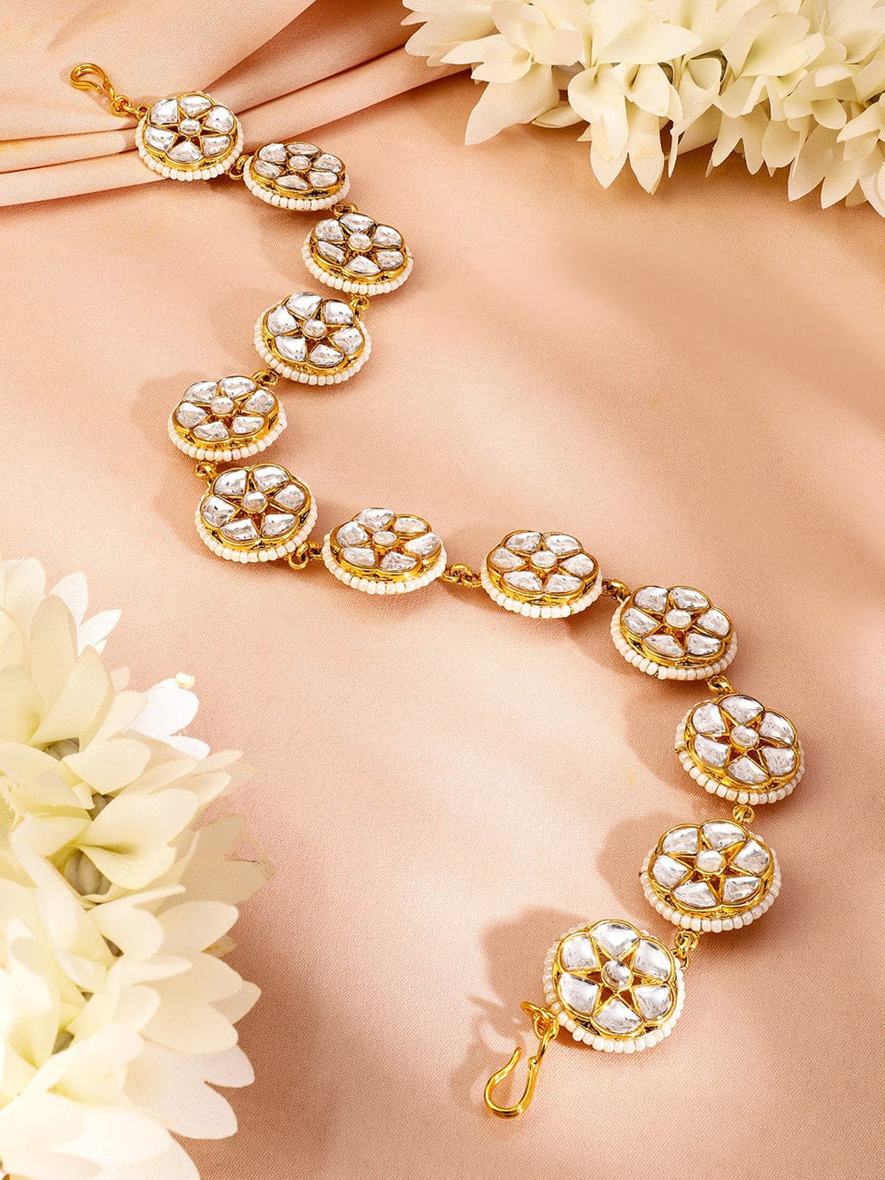 Heritage Glow Kundan Sheeshphool Head Jewellery