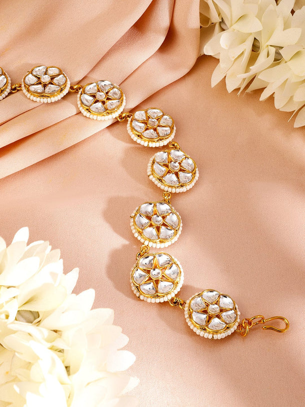 Heritage Glow Kundan Sheeshphool Head Jewellery