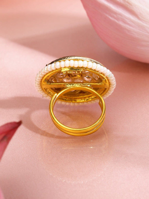 Heritage in Hues Kundan Ring Rings