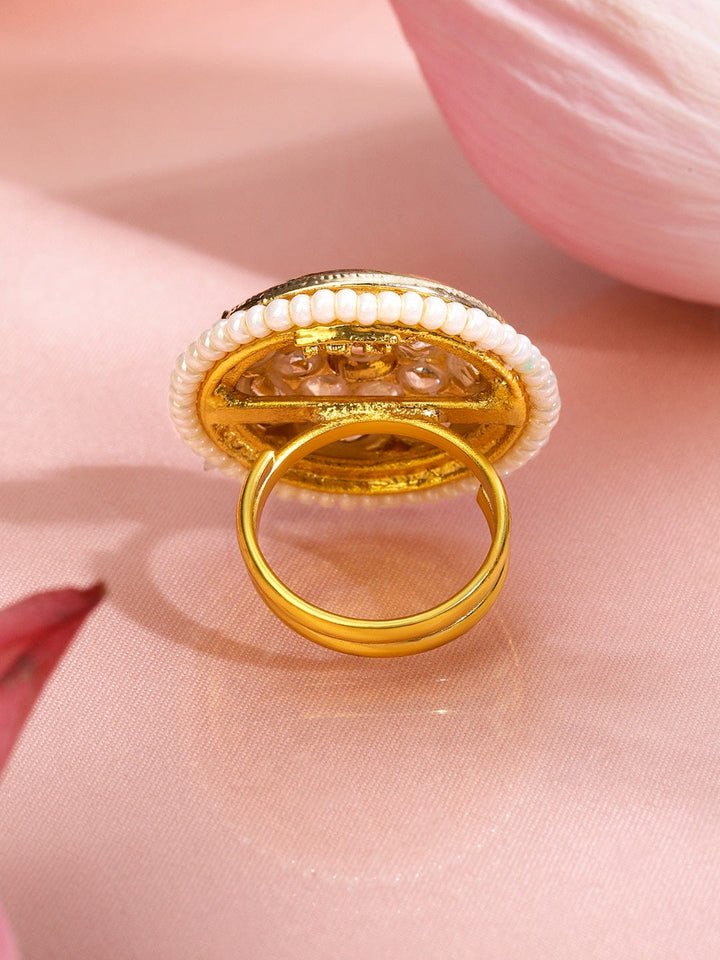 Heritage in Hues Kundan Ring Rings