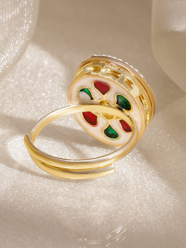 Kundan Adorn Statement Ring Rings