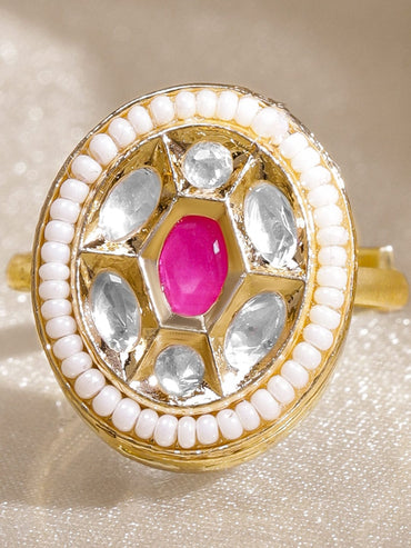 Kundan Adorn Statement Ring Rings
