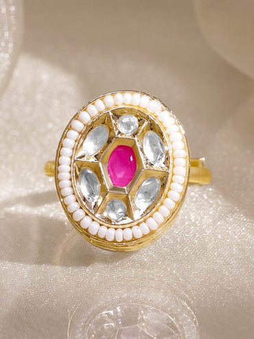 Kundan Adorn Statement Ring Rings
