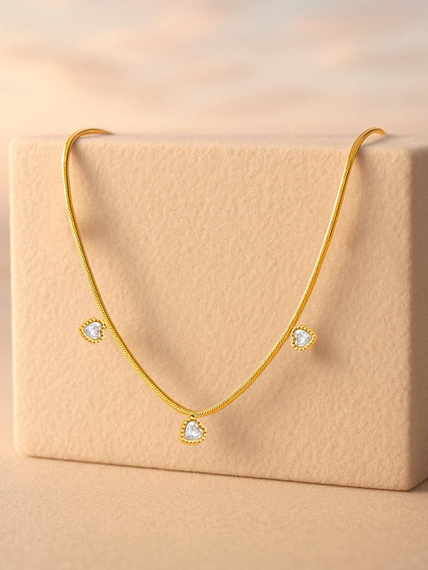 Loving Heart Charms Chain Necklace Necklace & Chains