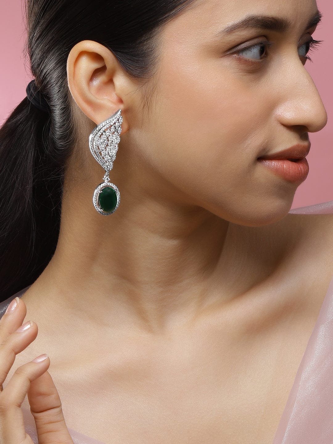 Luxe Emerald Drop Edit Earrings Earrings