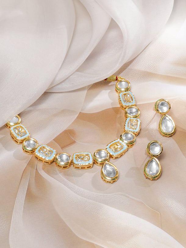 Luxe Polki Kundan Necklace Set Jewellery Set