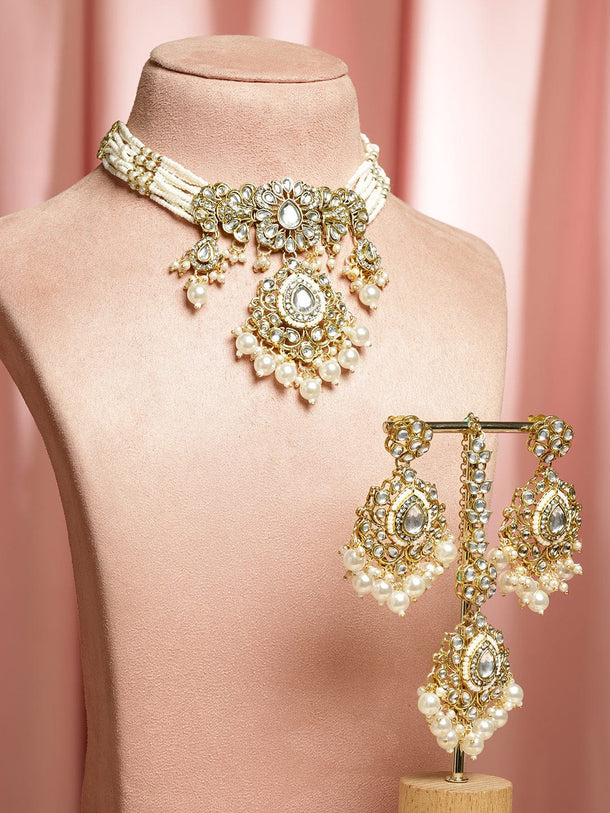 Luxe Tradition Kundan Necklace Set Jewellery Set