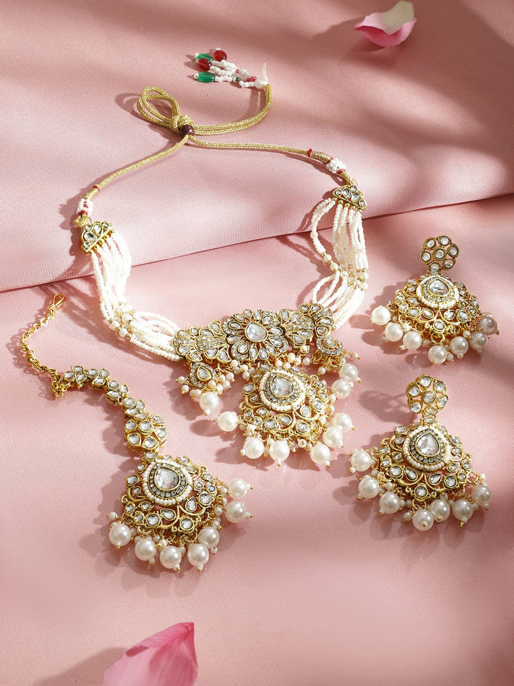 Luxe Tradition Kundan Necklace Set Jewellery Set