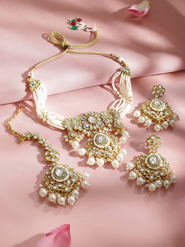 Luxe Tradition Kundan Necklace Set Jewellery Set