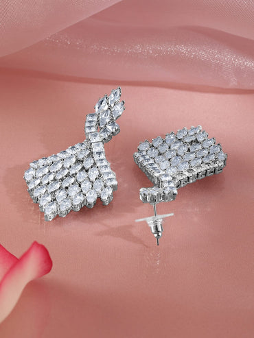 Majestic Glow Crystal Danglers Earrings