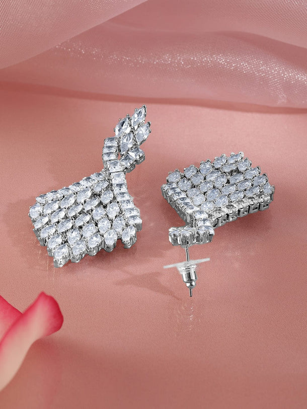 Majestic Glow Crystal Danglers Earrings