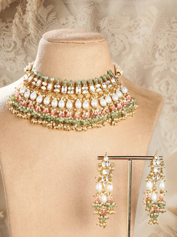 Masterpiece in Gold & Kundan Necklace Set Jewellery Set