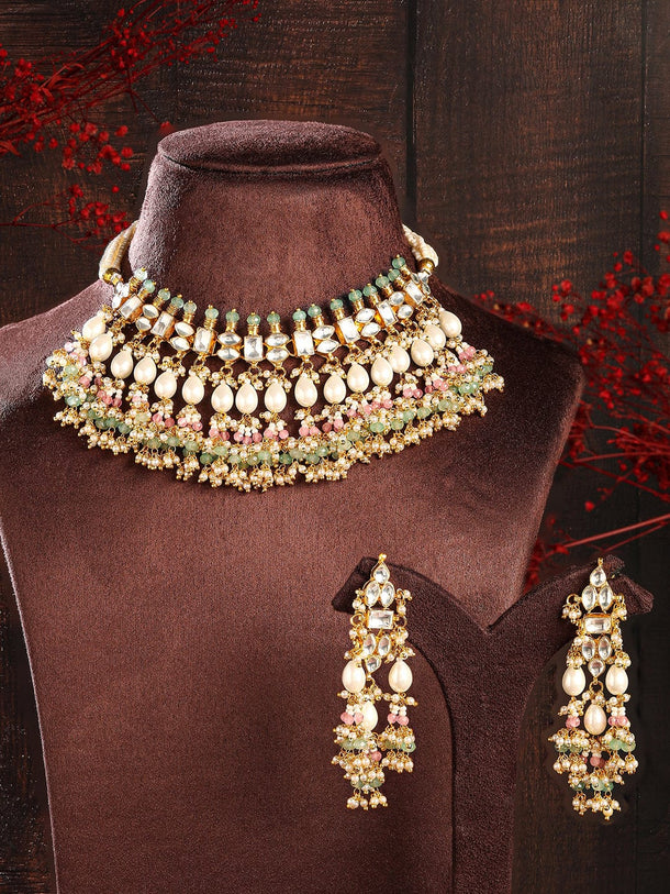 Masterpiece in Gold & Kundan Necklace Set Jewellery Set