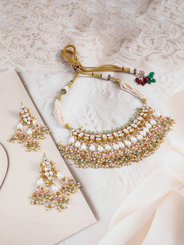 Masterpiece in Gold & Kundan Necklace Set Jewellery Set