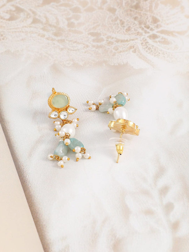 Mint Luxe Kundan Necklace Set Jewellery Set