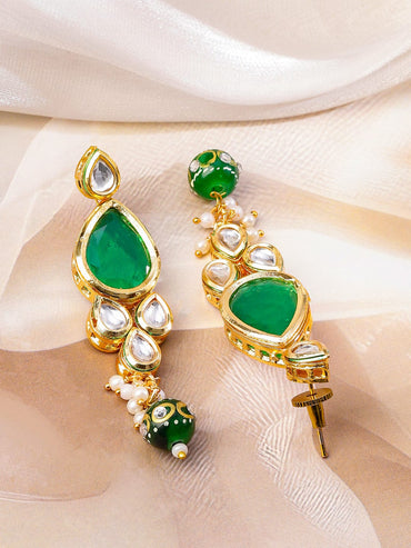 Modern Royal Green Necklace Set Jewellery Set