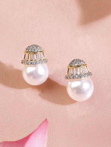 Moon Pearl Crystal Pendant Set Jewellery Set