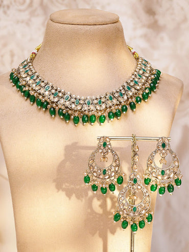 Mystic Greens Necklace Set Jewellery Set