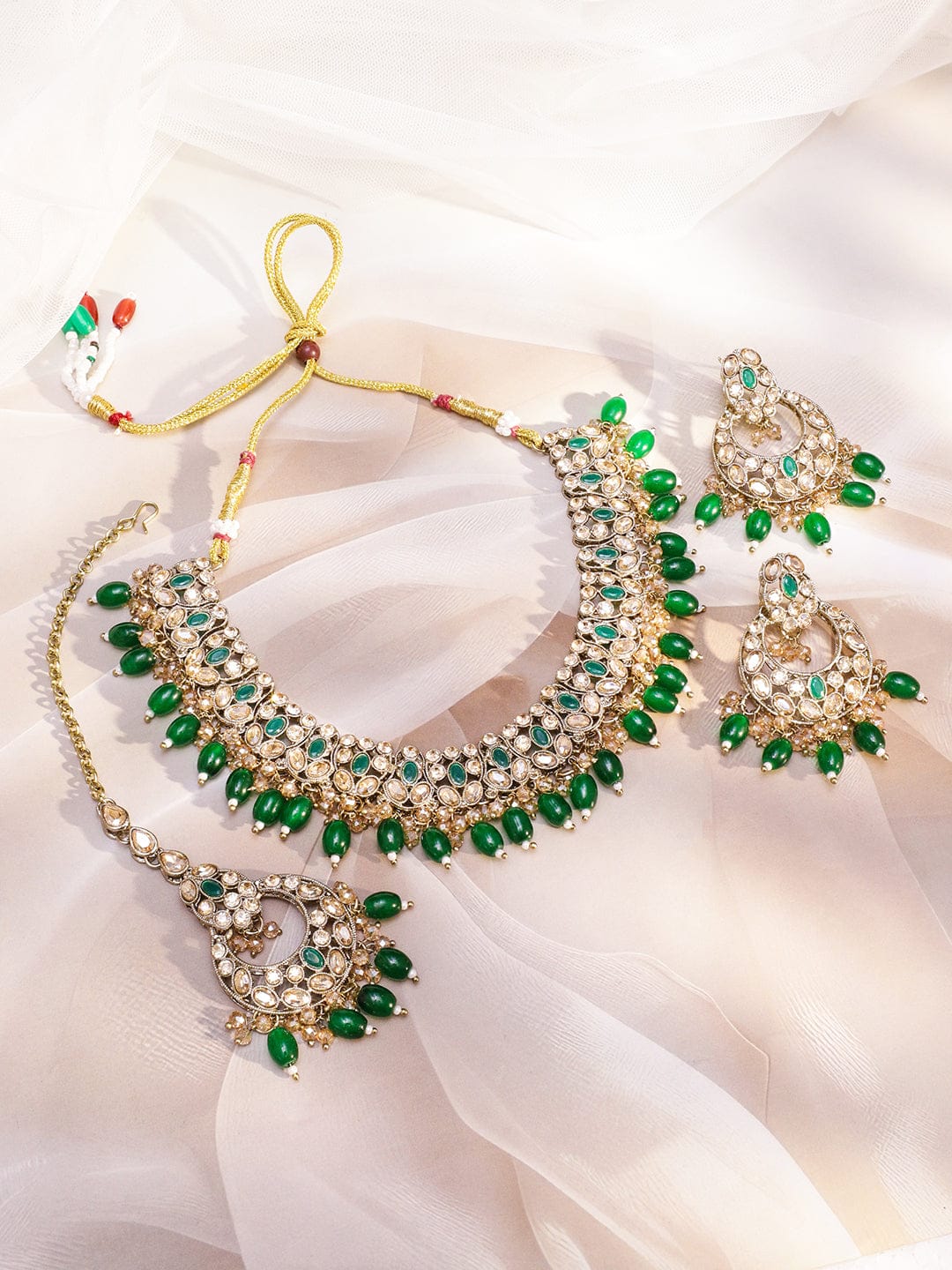 Mystic Greens Necklace Set Jewellery Set