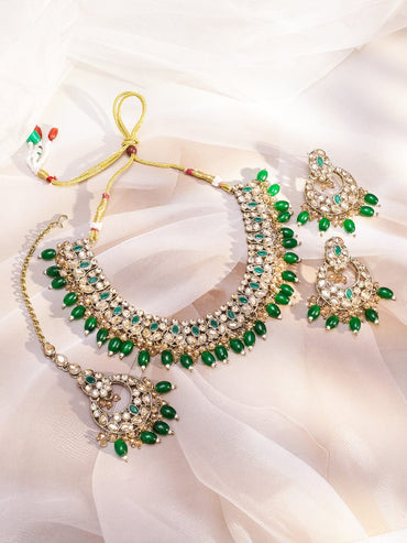 Mystic Greens Necklace Set Jewellery Set