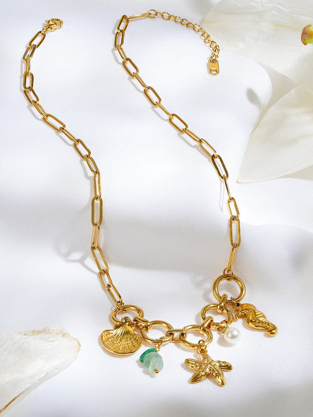 Oceanic Charms Statement Necklace Necklace & Chains