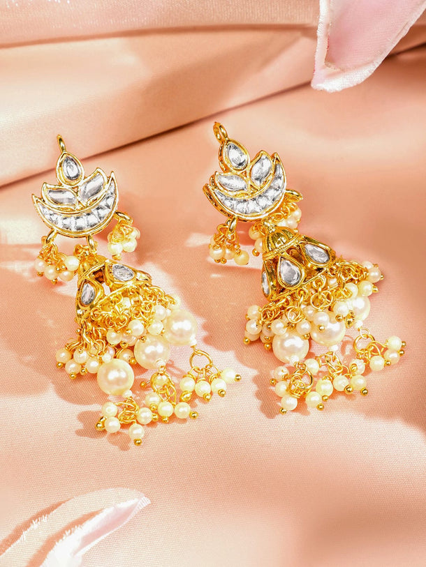 Pearls Fell in Love Kundan Necklace Set Jewellery Set