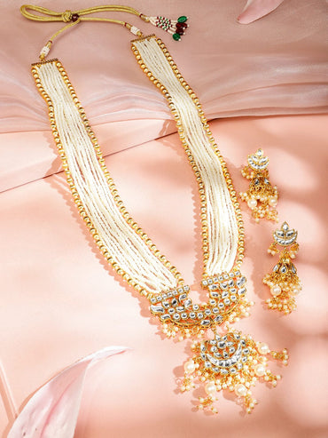 Pearls Fell in Love Kundan Necklace Set Jewellery Set