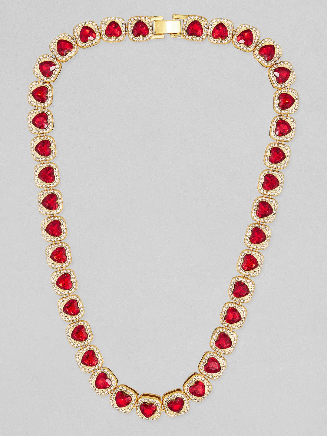 Precious Hearts Gold Plated Necklace Necklace & Chains