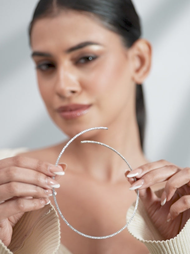 Pristine American Diamond Zirconia Studded Delicate Choker