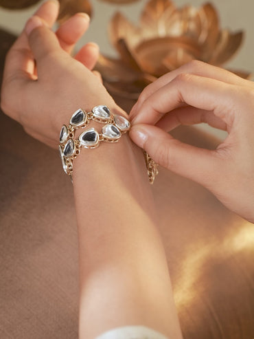 Moon Dance in Kundan Bracelet