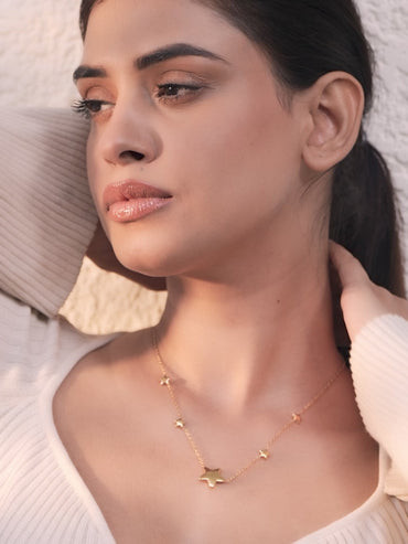 Star Charms Gold Necklace