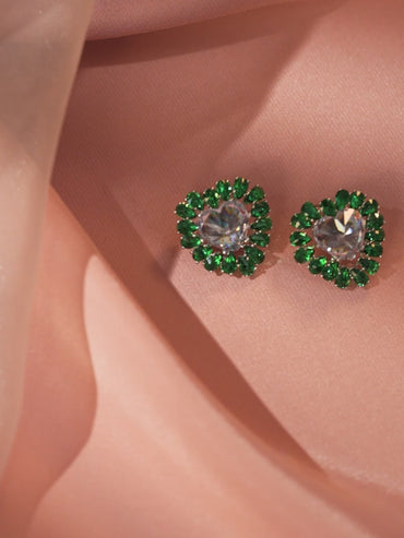 Her Heart Bloomed in Green Studs
