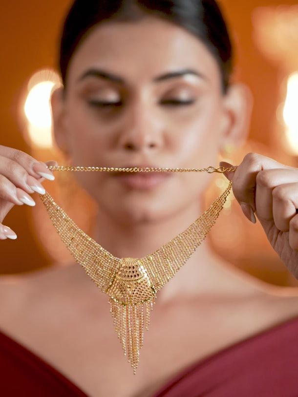 Sunrise Gold Necklace Set