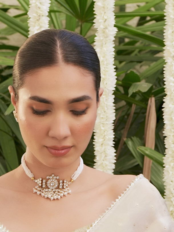 Dynasty of Kundan Pearl Choker Set