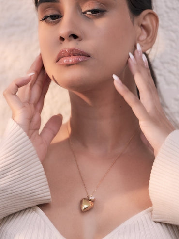 Gold Toned Heart Pendant