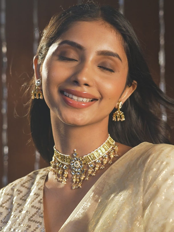 Royal Kundan Contemporary Necklace Set