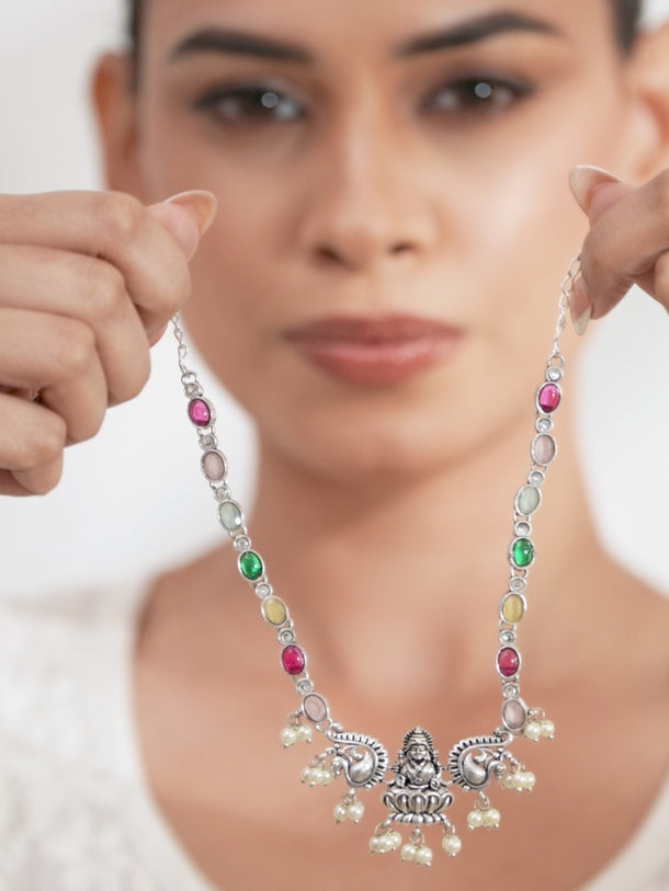 Spiritual Gleam Goddess Laksmi Necklace