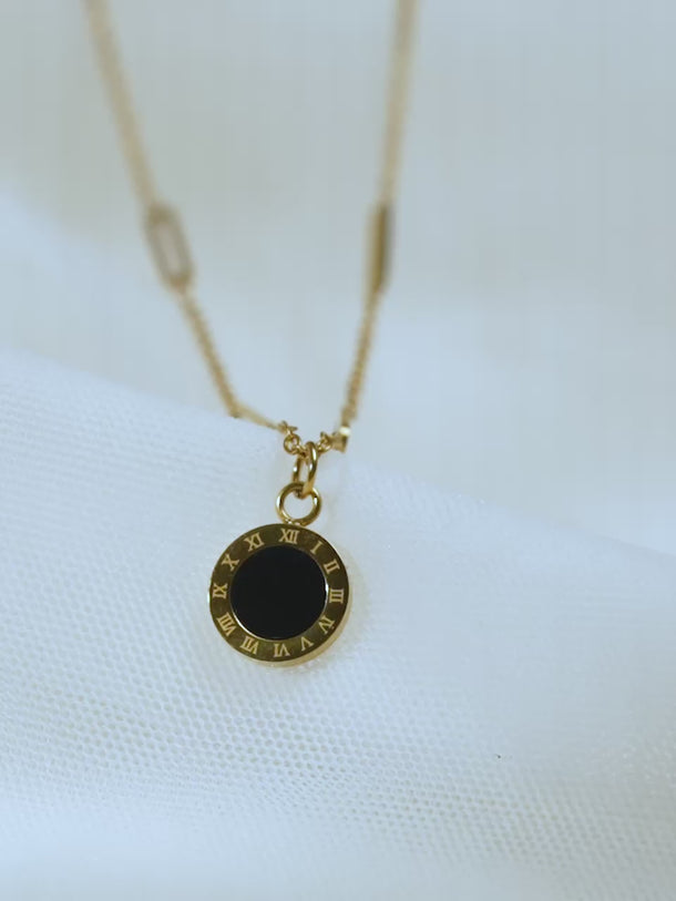 Demifine 18K Gold Plated Stainless steel Timeless Charm Pendant Chain