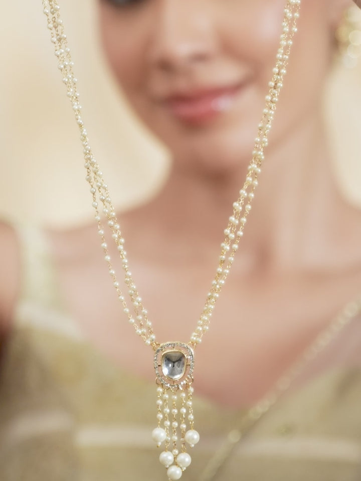 Kundan & Beads Long Necklace Set
