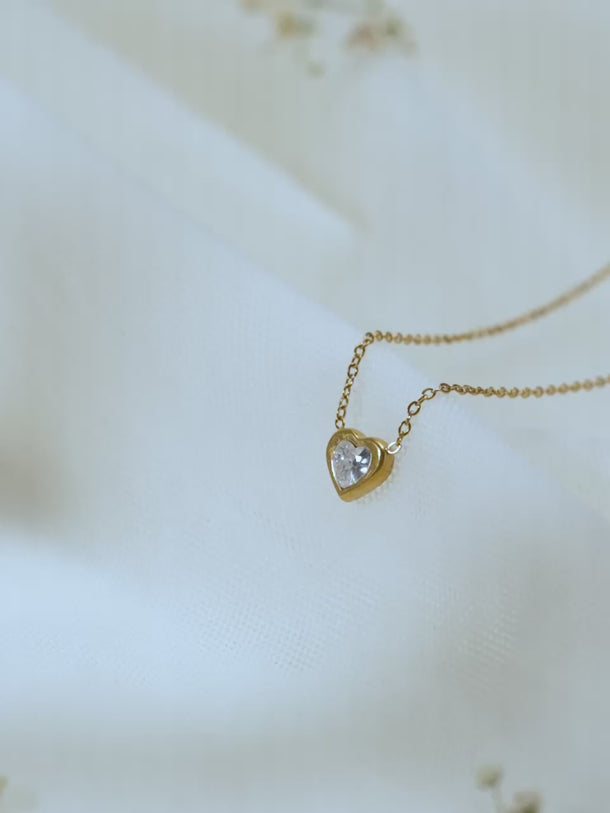 Demifine 18K Gold Plated Stainless steel Forever Yours Pendant Chain