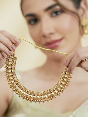 Golden Temple Necklace Set