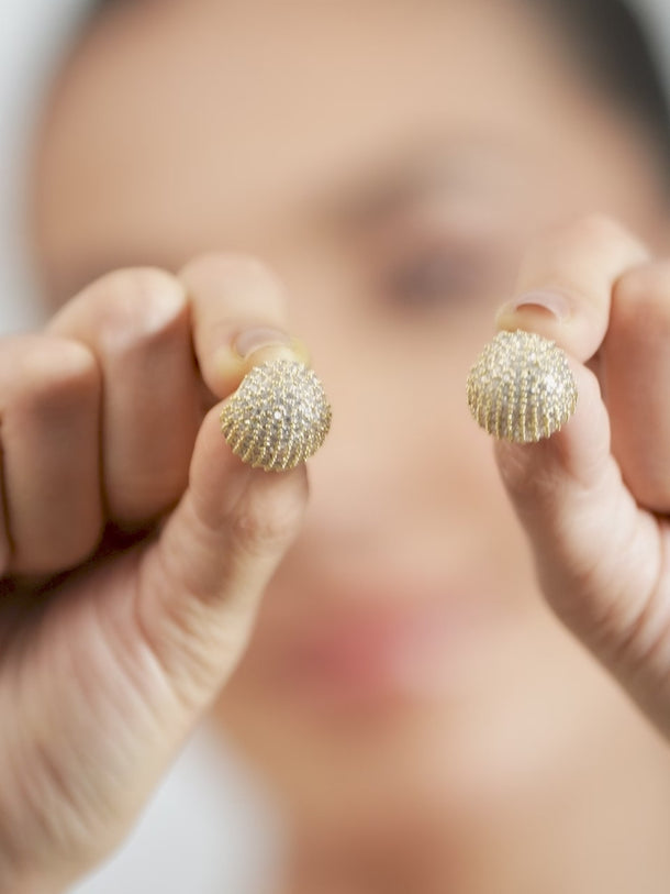Golden Stardust Cubic Zirconia Studs