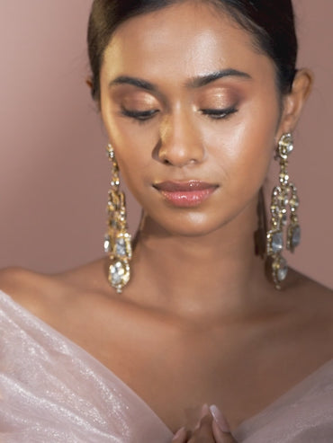 Fusion Hue Kundan Chandelier