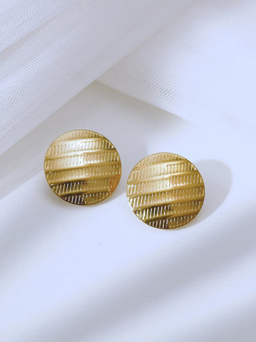 Demifine 18K Gold Plated Stainless steel Everyday Statement Studs Earrings