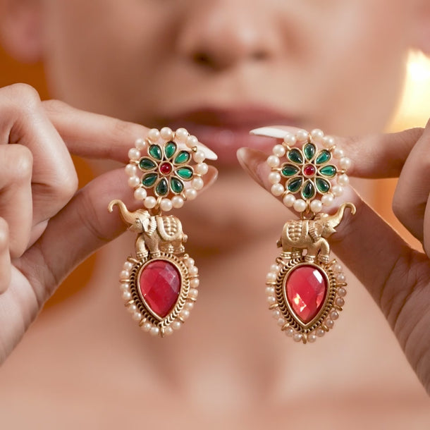 Ruby & Emerald Royal Elephant Drops